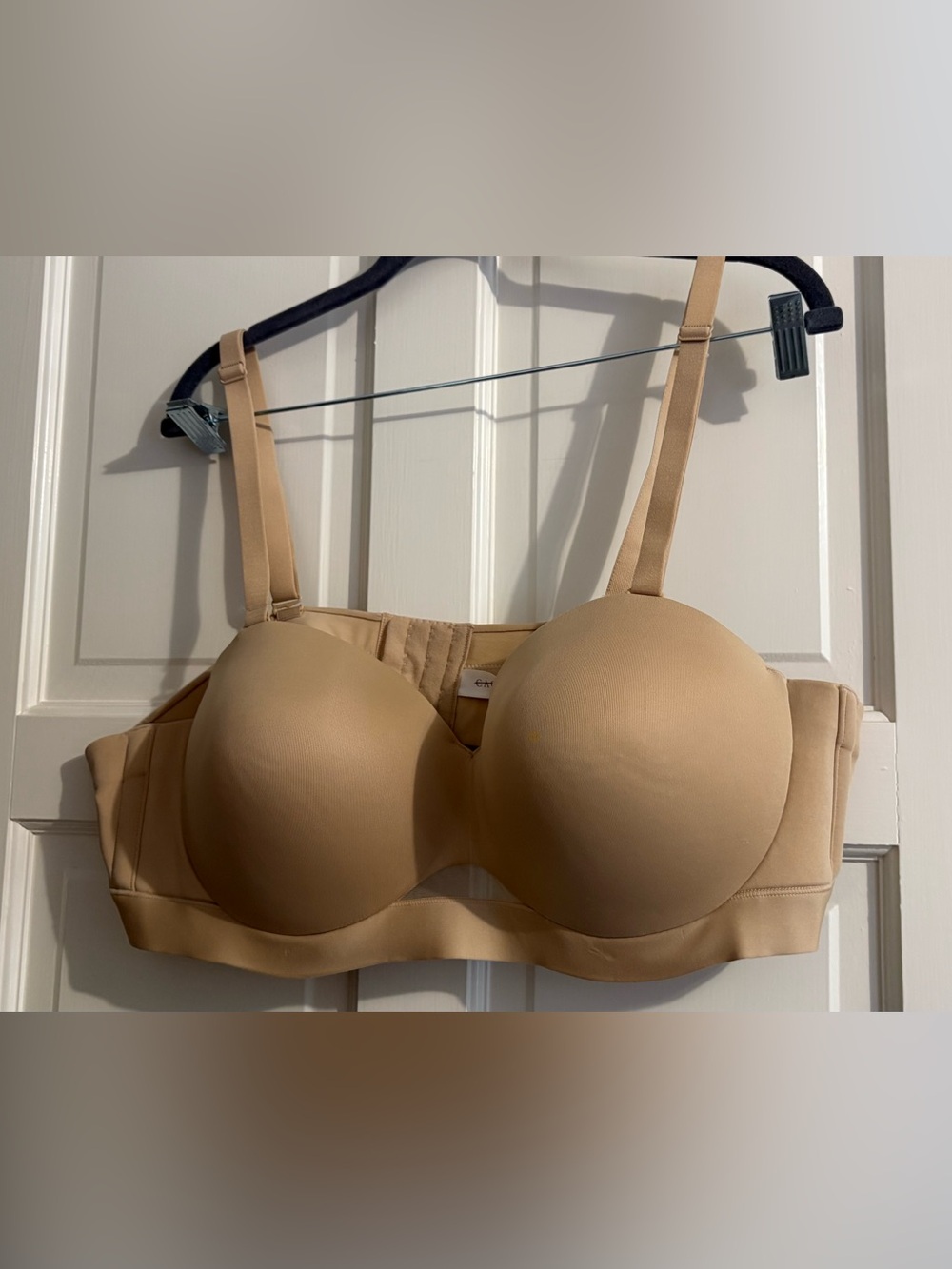 Lane Bryant Cacique Beige Comfort Bliss Strapless Plus Size Bra 44B